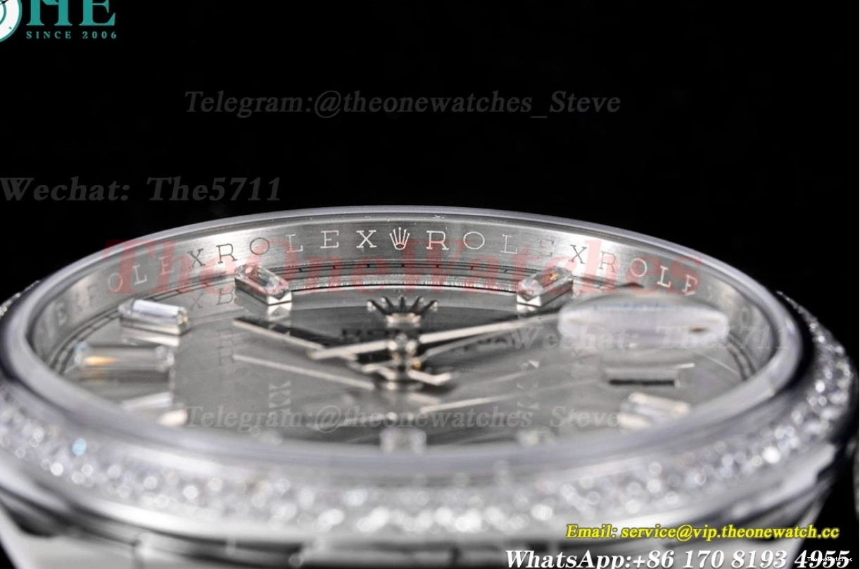 228349 DayDate SS GSF Dia SS Version) Heavy 40mm (Tungsten Silver A3255 Pres 0323